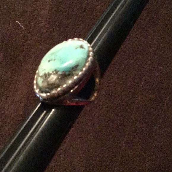OLD HEAVY TURQUOISE RING - Picture 3 of 6